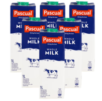 西班牙进口！PASCUAL 帕斯卡 全脂牛奶1l*6