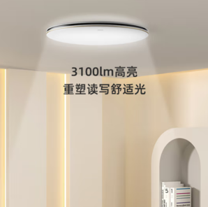 OSRAM 欧司朗 OSCLS4025 LED卧室吸顶灯 米家 黑金 24W