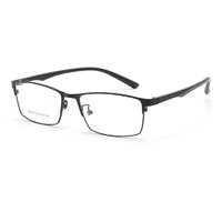 winsee 万新 MLNJ20078C1 黑色金属眼镜框+1.67折射率 防蓝光镜片