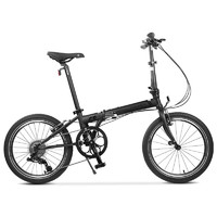 DAHON 大行 24期免息 DAHON 大行 P8 折叠自行车 KBC083 黑色 20英寸 8速 送头盔