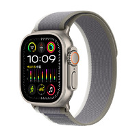 Apple 苹果 Watch Ultra 2 智能手表 GPS+蜂窝版 49mm 钛金属 蓝配黑色 野径回环表带 S/M