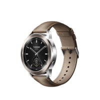 PLUS会员！Xiaomi 小米 Watch S3 eSIM版 智能手表 47mm 棕色 真皮表带