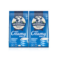 DEVONDALE 德运 澳洲进口德运全脂高钙成人中老年青少年营养早餐牛奶粉1kg*2袋