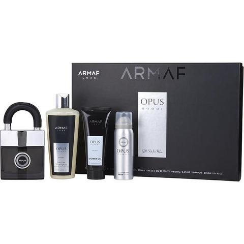 ARMAF 阿玛芙 Opus男士香氛护理套装（香水EDT 100ml+沐浴露100ml+香水身体喷雾50ml+洗发露200ml）