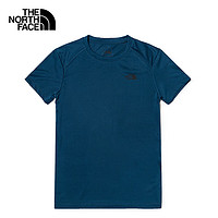 THE NORTH FACE 北面 短袖T恤男户外透气速干短袖7WB5 蓝色/N4L S