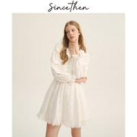 SinceThen 从那以后 法式白色连衣裙 DQ240132