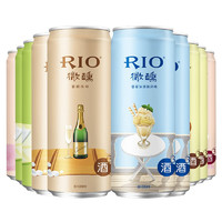 RIO 锐澳 预调鸡尾酒微醺6口味330ml*6罐+气泡水4罐果酒低度气泡酒