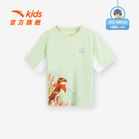 ANTA 安踏 儿童弹力速干衣短袖T恤2023夏季新款男小童户外运动上衣商场