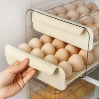 KAWASIMAYA 川岛屋 鸡蛋收纳盒冰箱专用抽屉式放鸡蛋盒子架托保鲜厨房整理神器