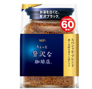 AGF 奢华咖啡店系列 特选混合特浓黑咖啡粉 120g/60杯