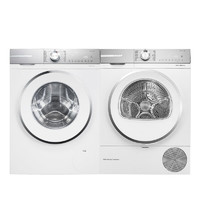 BOSCH 博世 洗烘套装6系10+10KG云朵白·设计师版大容量全自动滚筒洗衣机家用热254X00+254D00
