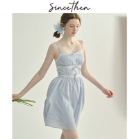 SinceThen 从那以后 法式蓝色连衣裙 DQ240446
