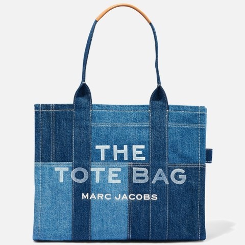 MARC JACOBS 马克·雅克布 大号牛仔提花托特包