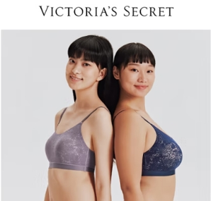 VICTORIA'S SECRET维多利亚的秘密  果冻条小雏菊薄杯无钢圈背心