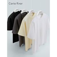 CariaKnar 凯卡娜 Caria Knar夏季重磅克纯色短袖t恤