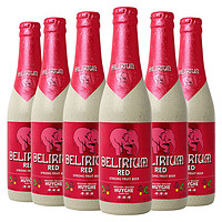 DELIRIUM 粉象 给劲樱桃 精酿果啤 啤酒330ml*6瓶 比利时进口 露营出游