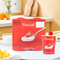 PASCUAL 帕斯卡 西班牙进口风味酸奶125g*4草莓