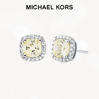 MICHAEL KORS 迈克·科尔斯 方糖925银锆石时尚大方耳环 MKC1405BJ040 银色