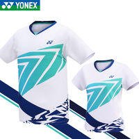 YONEX 尤尼克斯 2023新款YONEX尤尼克斯羽毛球服男女速干短袖110203团队比赛服yy