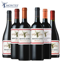 MONTES 蒙特斯 欧法 西拉红葡萄酒 750ml*6