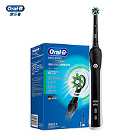 Oral-B 欧乐B 电动牙刷 小圆头智能牙刷充电式自动3D声波旋转软毛P4000黑色款