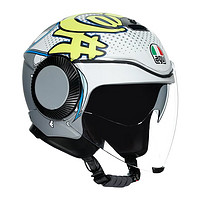 AGV 爱吉威 ORBYT城市系列摩托车头盔 男女通用 哑光灰/卡通黄图案 S