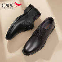 红蜻蜓 男士休闲商务鞋 WTA43334 黑色经典款