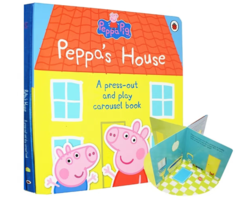 小猪佩奇 英文原版童书  Peppa Pig Peppa's House  360度剧场立体书 进口原版