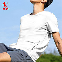 QIAODAN 乔丹 中国乔丹速干男t恤新款夏季跑步运动健身短袖宽松透气半截袖