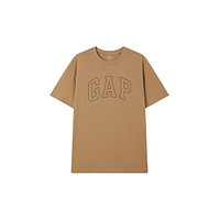 Gap 盖璞 男士纯棉字母logo圆领短袖T恤