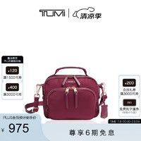 TUMI 途明 秋冬新款TUMI/途明Voyageur系列简约纯色日常通勤女士斜挎包 浆果色/0196308BER