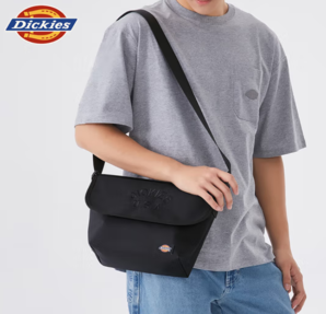 PLUS会员！Dickies 帝客 轻便斜跨多隔层腰胸包 DK-C013