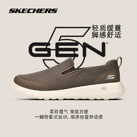 SKECHERS 斯凯奇 GOWALK运动鞋男鞋夏季薄款网面透气一脚蹬爸爸鞋健步鞋