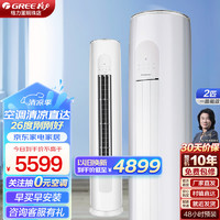 GREE 格力 天仪 KFR-50LW/(50504)FNhAa-B1新一级能效 圆柱柜机空调 大2匹