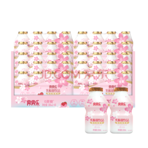 界界乐樱花莓莓金装乳酸菌草莓100ml*4