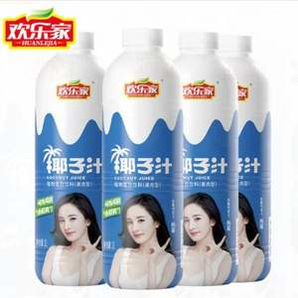 欢乐家 大瓶椰子汁 1L*4瓶