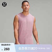 lululemon 丨Balancer 男士瑜伽背心 LM1244S 杂色天鹅绒粉灰