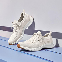 SKECHERS 斯凯奇 低帮绑带健步鞋 104624-NAT