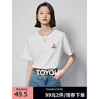 TOYOUTH 初语 纯棉短袖t恤女