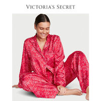 VICTORIA'S SECRET 女士缎面宽松家居服套装