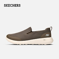 SKECHERS 斯凯奇 GOWALK运动鞋男鞋夏季薄款网面透气一脚蹬爸爸鞋健步鞋 010-KHK卡其色 41