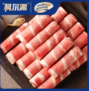 PLUS会员！Kerchin 科尔沁 肥牛卷 500g