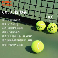 Odear 欧帝尔 ODEA网球GOLD训练球高弹耐打DD3无压常压散装网球60粒袋装