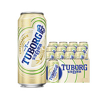 TUBORG 乐堡 白啤酒500ml*12听整箱装