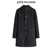 PEACEBIRD 太平鸟 男装反季清仓毛呢大衣