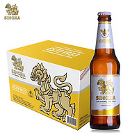 SINGHA 胜狮 大麦淡色拉格啤酒 330ml*24瓶 泰国进口