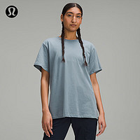 lululemon 丨All Yours 女士 T 恤 *棉 透气 LW3FU1S 短袖 比利时蓝牛