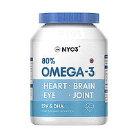 NYO3 挪威进口深海鱼鱼油软胶囊高浓缩omega3中老年鱼肝油