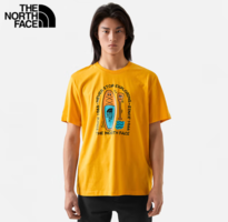 THE NORTH FACE 北面情侣款户外舒适 短袖T恤7WF9 黄色/56P