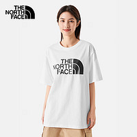 THE NORTH FACE 北面 短袖T恤男女同款户外休闲棉质半袖86PS 白色/FN4 XXL